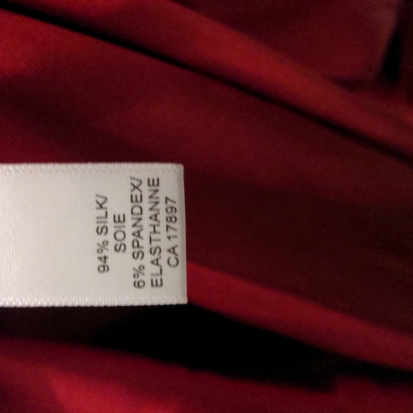Red Silk One Should Holiday Dress - Picture 5 of 5